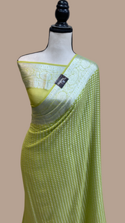Pure Chiffon Khaddi Banarasi Saree - The Handlooms