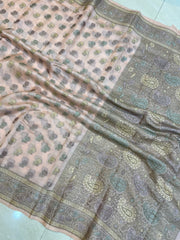 Pure Butter Crepe Banarasi Saree - The Handlooms