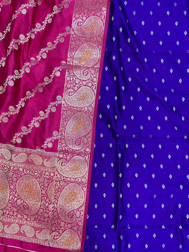 Pure Mango Silk Dress Material - The Handlooms