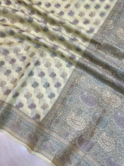 Pure Butter Crepe Banarasi Saree - The Handlooms