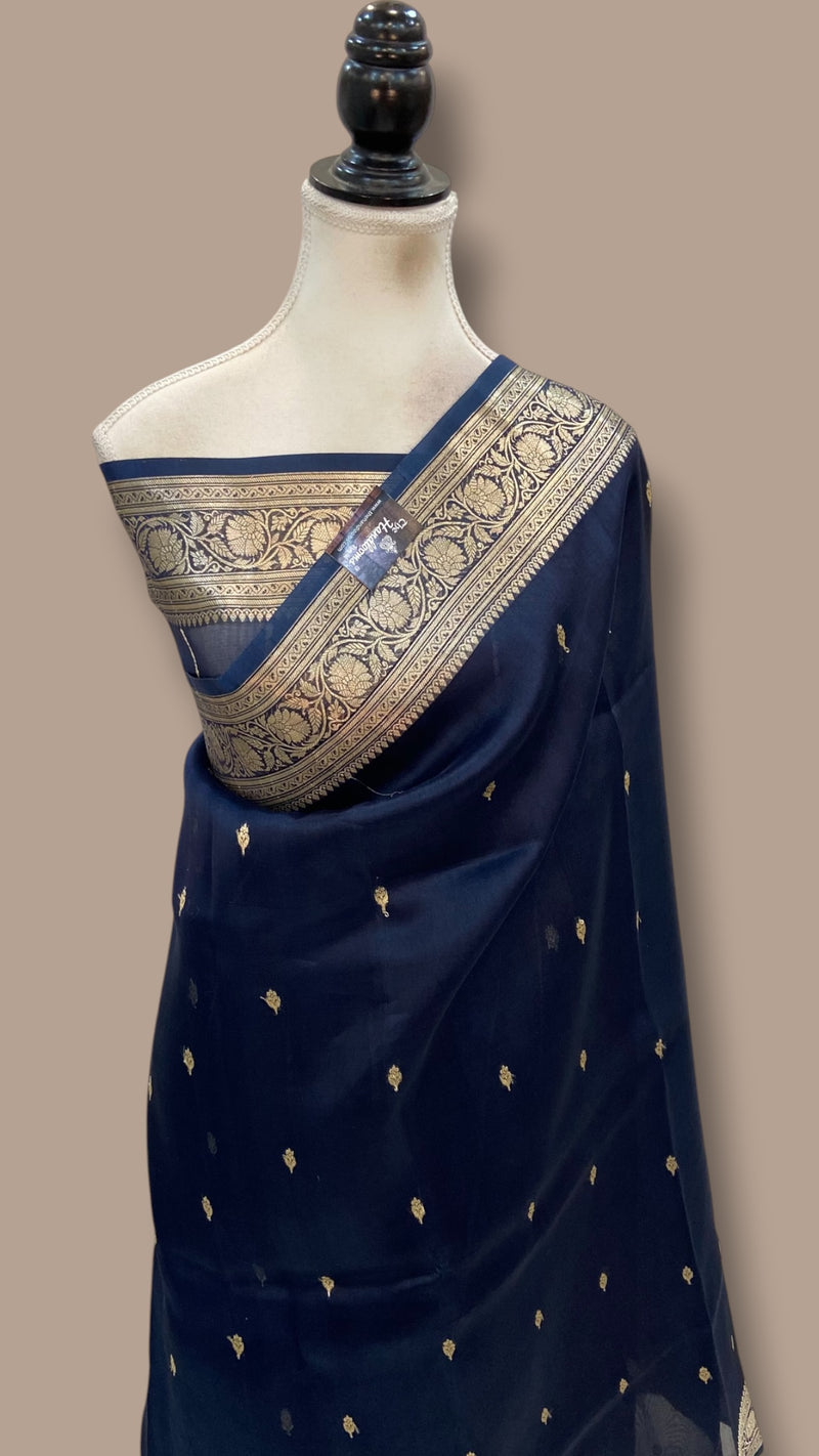 Pure Kora Handloom Banarasi Saree - The Handlooms