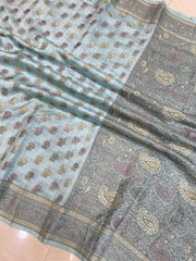 Pure Butter Crepe Banarasi Saree - The Handlooms