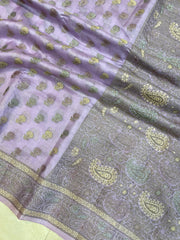 Pure Butter Crepe Banarasi Saree - The Handlooms