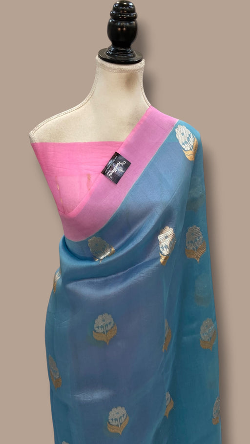 Pure Kora Silk Handloom Banarasi Saree - The Handlooms