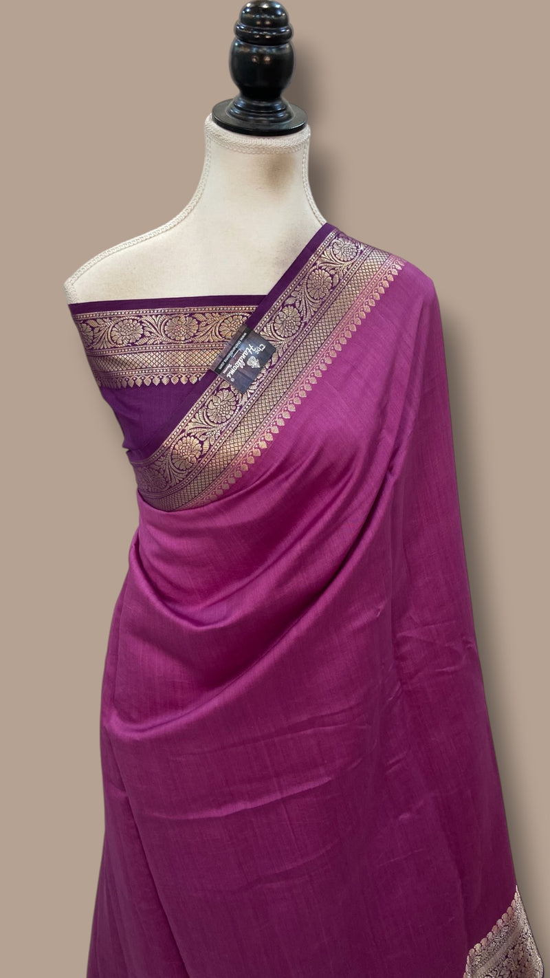 Pure Chiniya Silk Handloom Banarasi Saree - The Handlooms