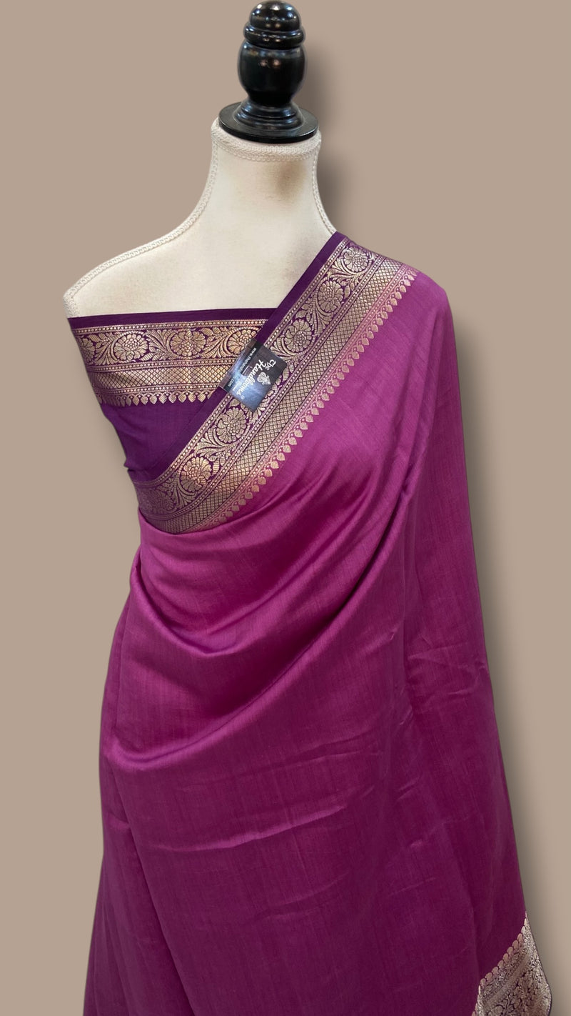Pure Chiniya Silk Handloom Banarasi Saree - The Handlooms