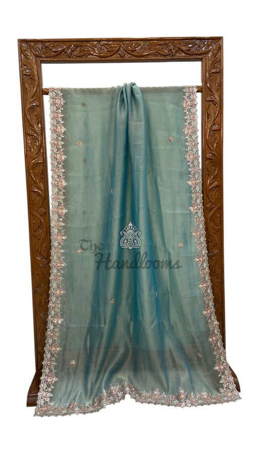 Pure Tissue Silk Handloom Banarasi Saree - Handwork - The Handlooms