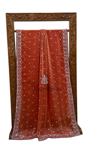 Pure Tissue Silk Handloom Banarasi Saree - Handwork - The Handlooms