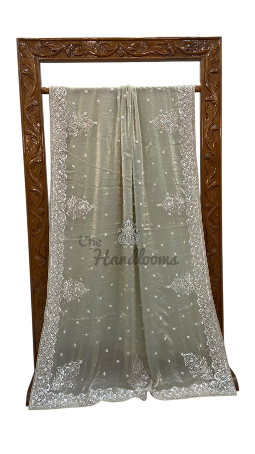 Pure Tissue Silk Handloom Banarasi Saree - Handwork - The Handlooms