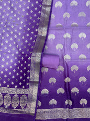 Pure Cotton Banarasi Dress material - The Handlooms
