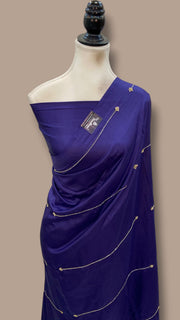 Pure Katan Silk Banarasi Handloom Saree - Handwork - The Handlooms