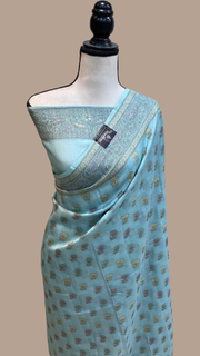 Pure Butter Crepe Banarasi Saree - The Handlooms