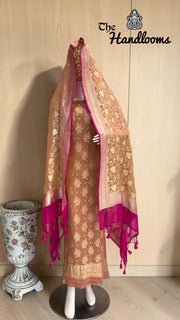 Khaddi Georgette Banarasi Dress material - The Handlooms