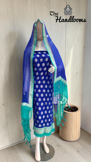 Khaddi Georgette Banarasi Dress material - The Handlooms