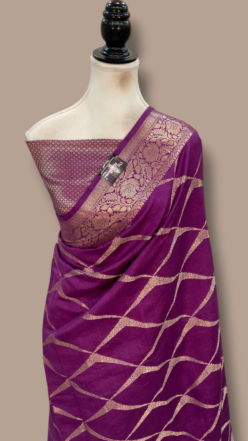 Pure Chiniya Silk Khaddi Handloom Banarasi Saree