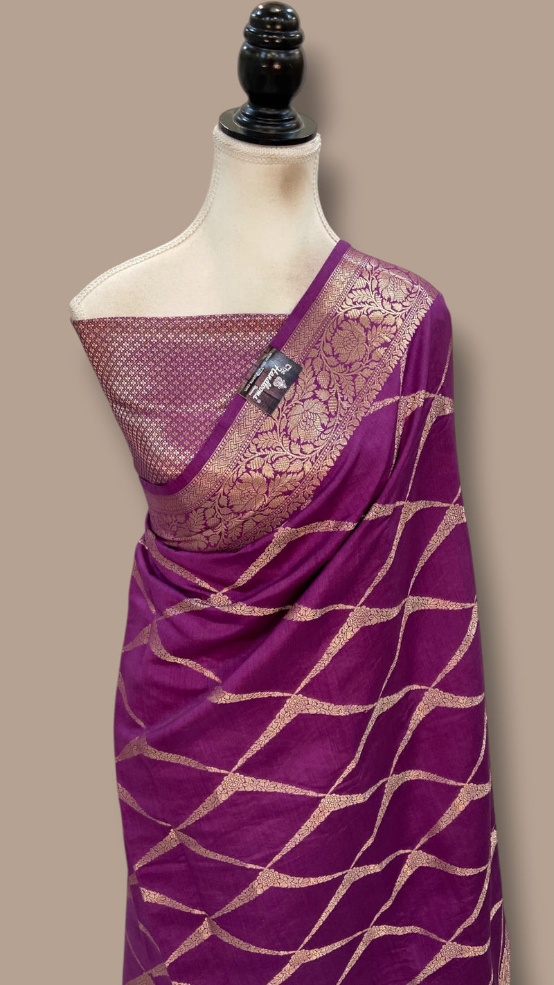 Pure Chiniya Silk Khaddi Handloom Banarasi Saree