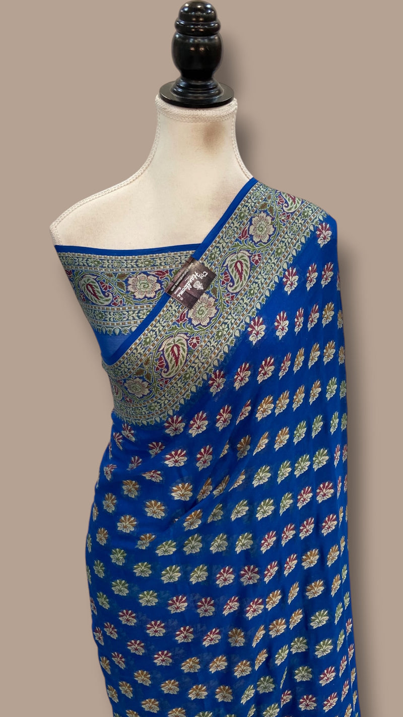 Pure Chiffon Khaddi Banarasi Saree