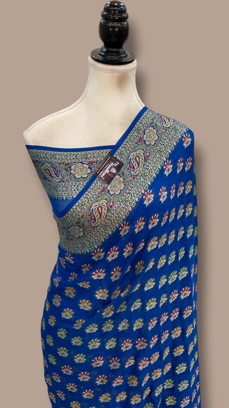Pure Chiffon Khaddi Banarasi Saree