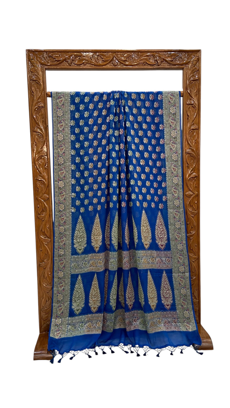 Pure Chiffon Khaddi Banarasi Saree