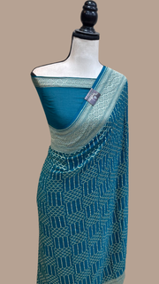 Pure Khaddi Georgette Handloom Banarasi Saree - The Handlooms