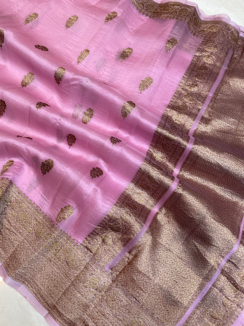 Pure Kora Handloom Banarasi Saree - The Handlooms