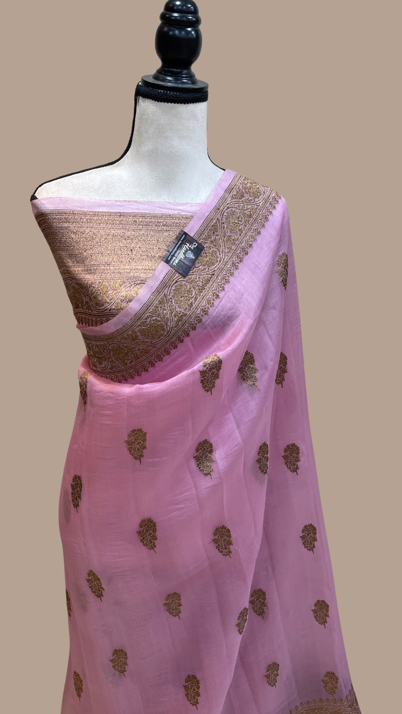 Pure Kora Handloom Banarasi Saree - The Handlooms