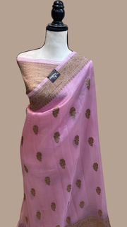 Pure Kora Handloom Banarasi Saree - The Handlooms