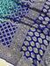 Pure Georgette Banarasi Bandhej Handloom Dupatta - Dual Shade - The Handlooms