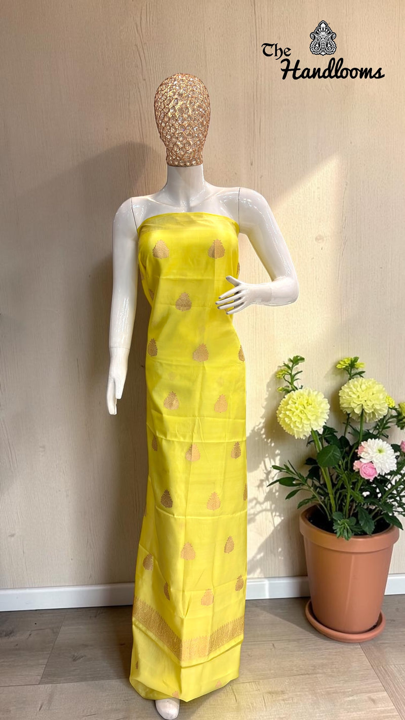 Pure Katan Silk Handlooms Banarasi Dress material