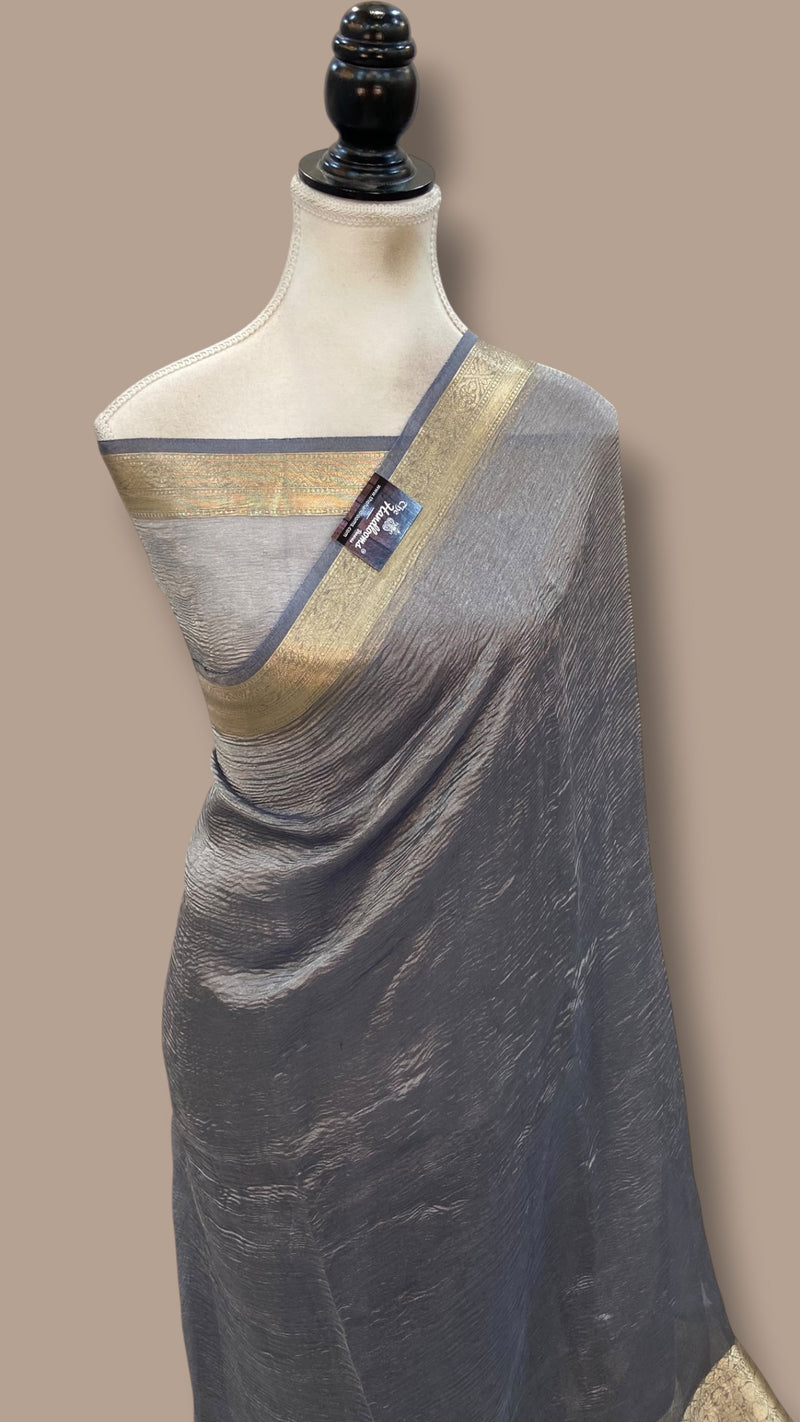 Pure Kora Tissue Handloom Banarasi Saree