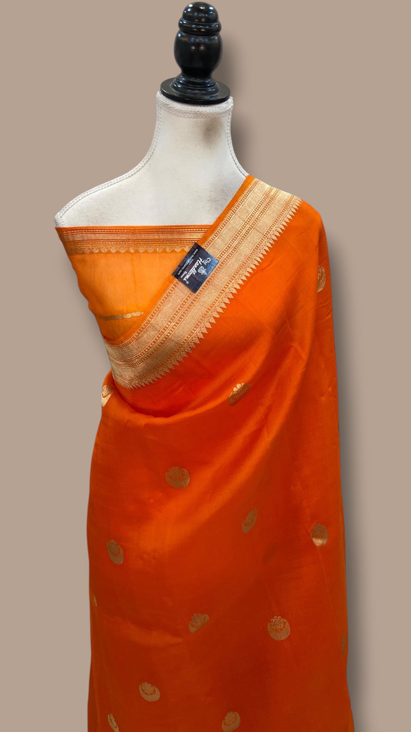 Pure Kora Silk Handloom Banarasi Saree