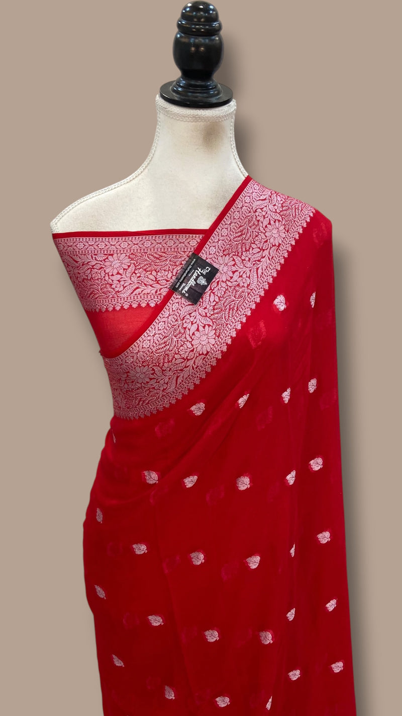 Pure Chiffon Khaddi Banarasi Saree