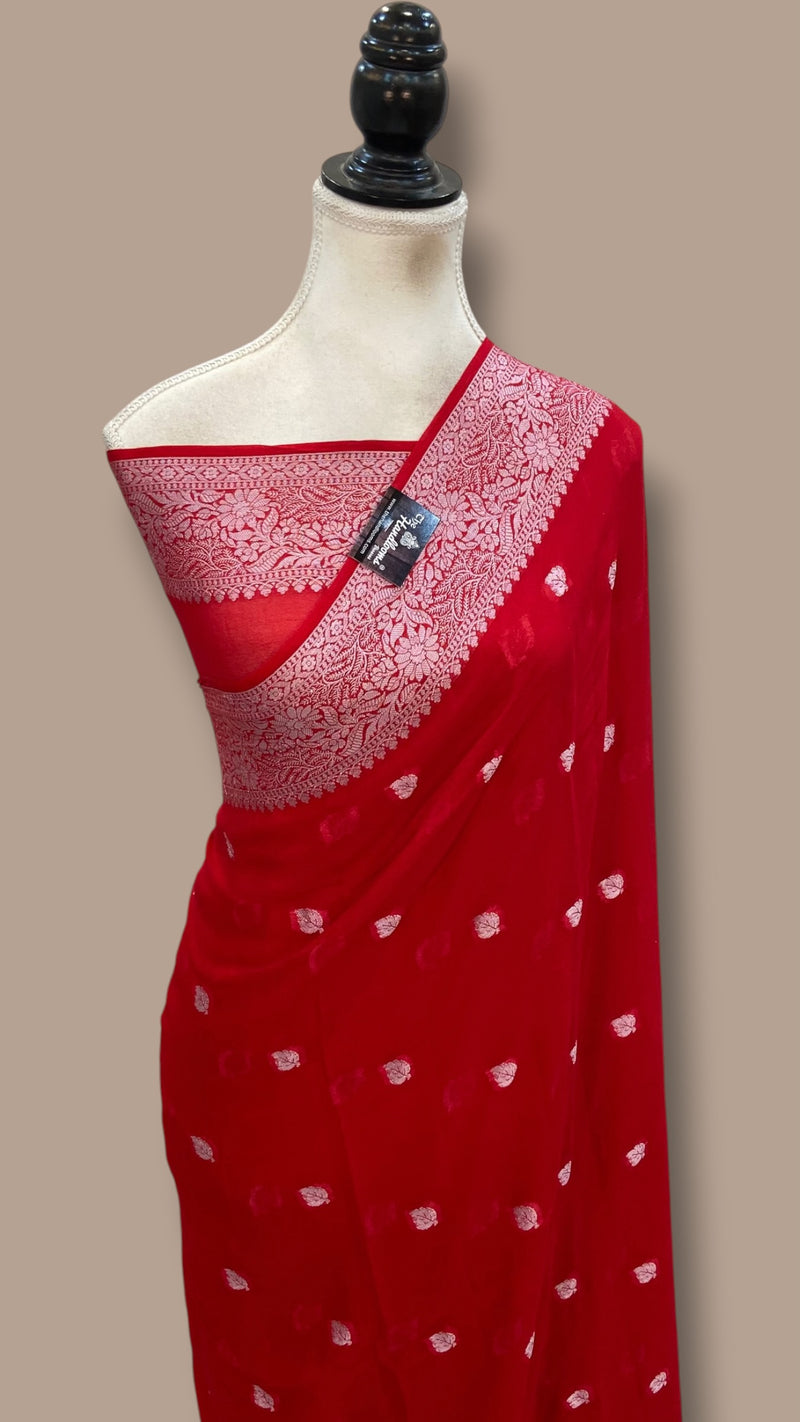 Pure Chiffon Khaddi Banarasi Saree
