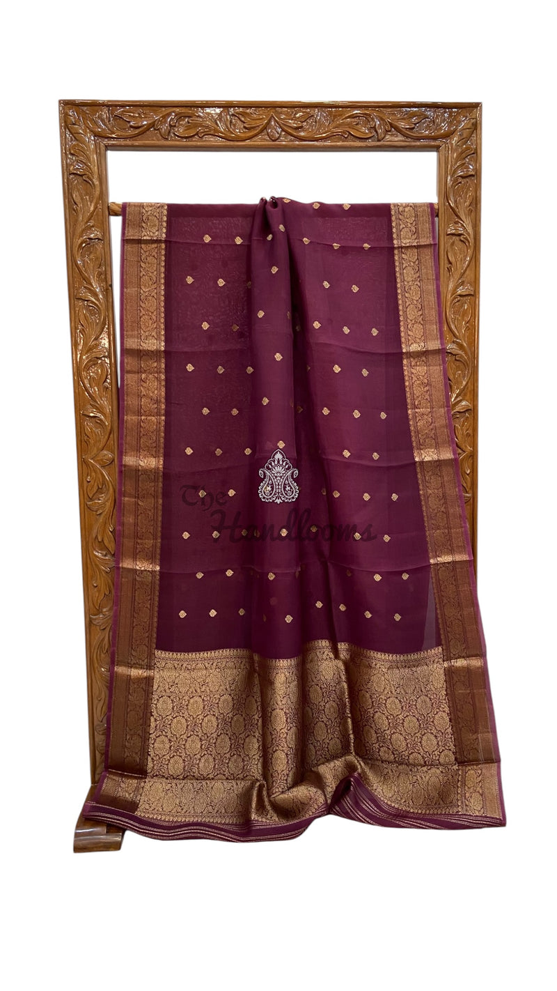 Pure Kora Handloom Banarasi Saree