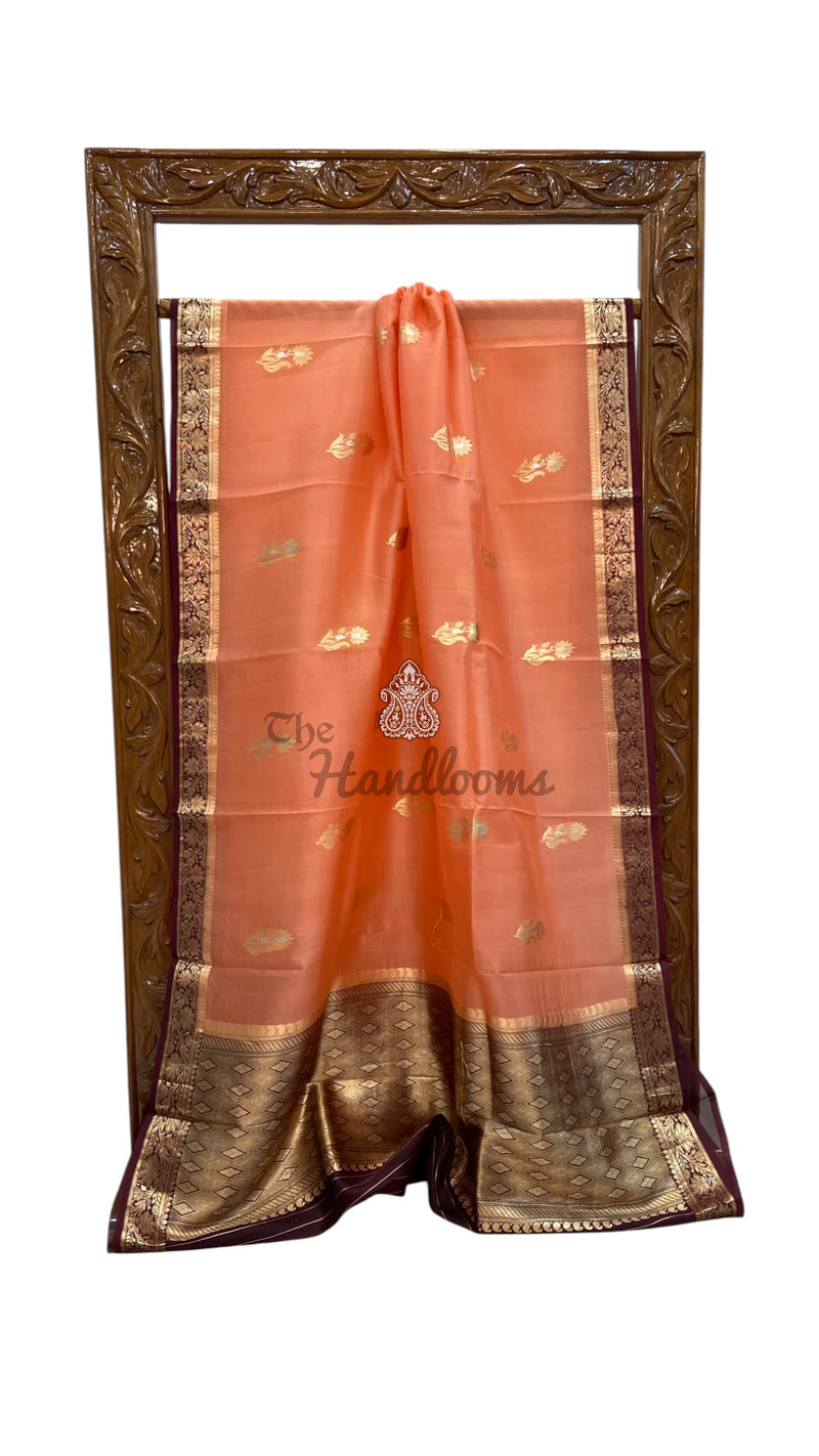 Pure Kora Silk Handloom Banarasi Saree