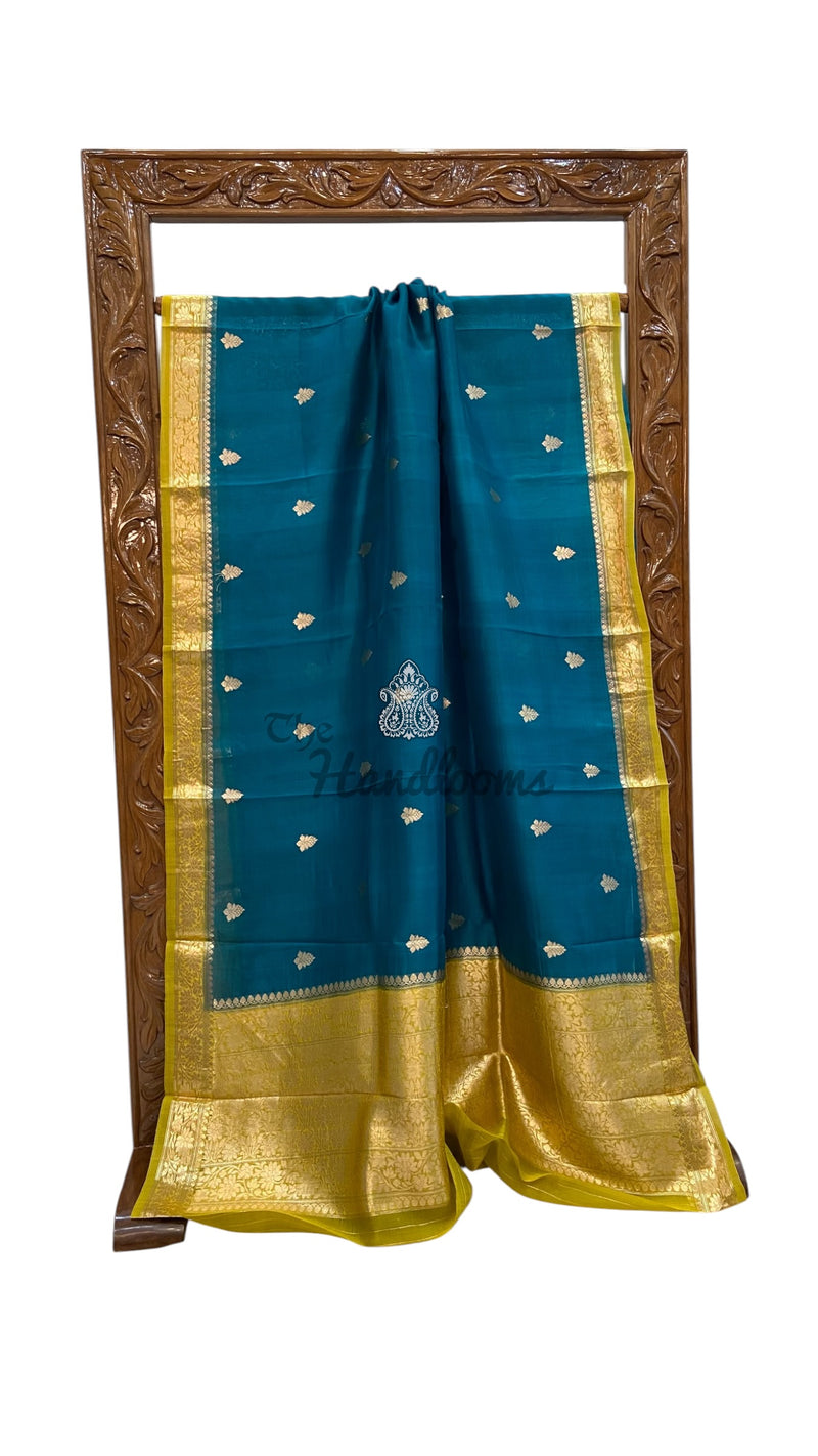 Pure Kora Handloom Banarasi Saree