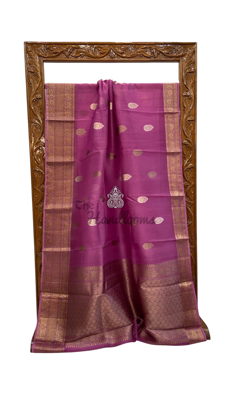 Pure Kora Silk Handloom Banarasi Saree