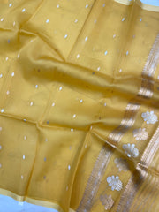 Pure kora Banarasi Handloom Dupatta - The Handlooms
