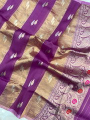 Pure Kora Tissue Banarasi Handloom Dupatta - The Handlooms