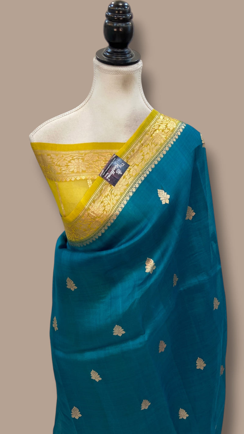 Pure Kora Handloom Banarasi Saree