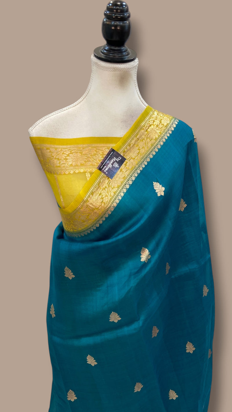 Pure Kora Handloom Banarasi Saree
