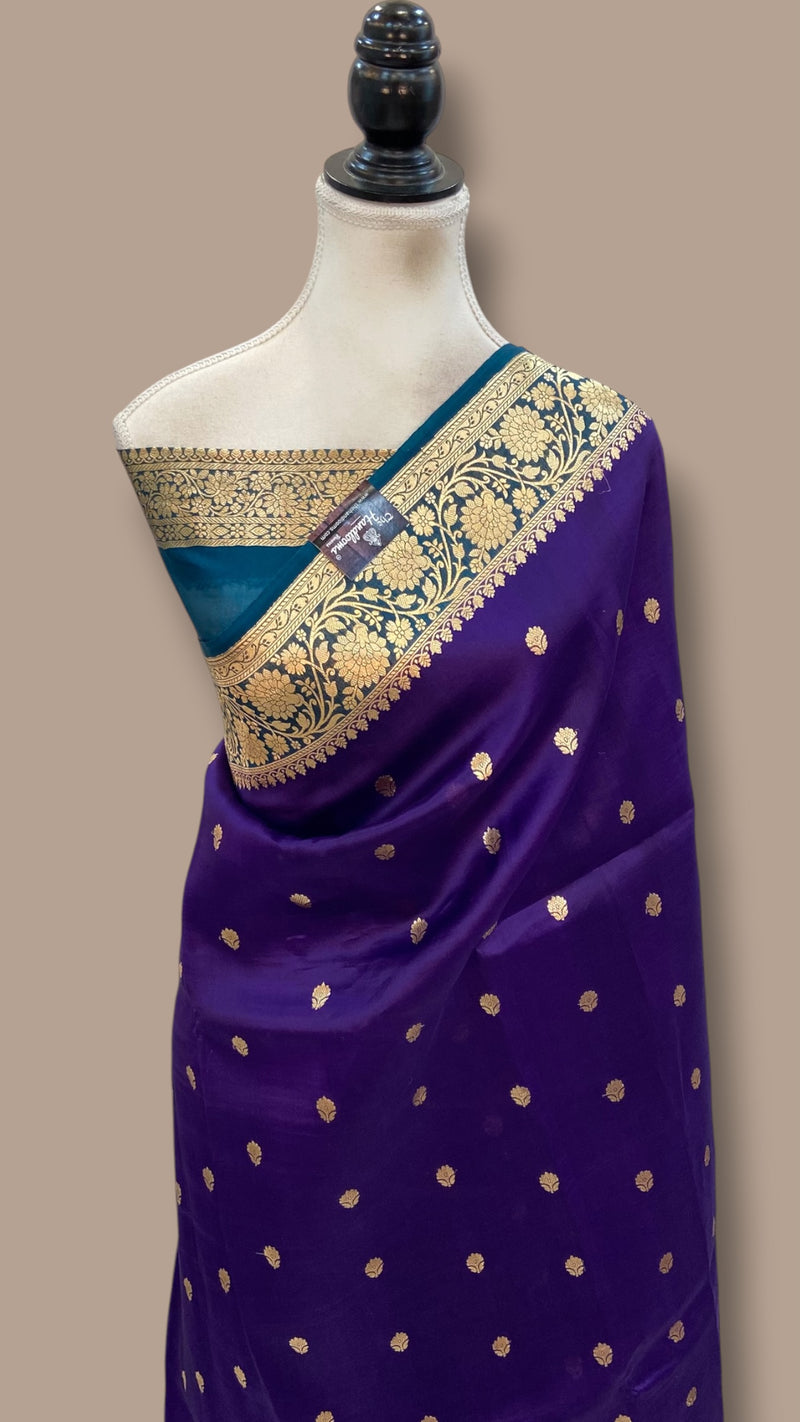 Pure Kora Handloom Banarasi Saree