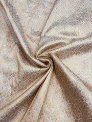 Pure Katan Silk Tanchui Brocade Handloom Banarasi Fabric - The Handlooms