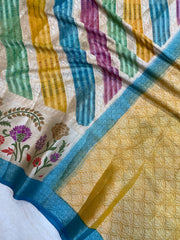 Pure Chiffon Khaddi Banarasi Saree - The Handlooms