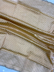 Pure Tissue Reshmi Zari Banarasi Brocade Handloom Dupatta - The Handlooms