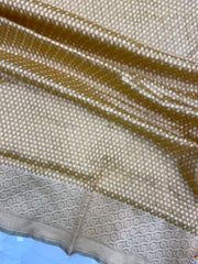 Pure Tissue Reshmi Zari Banarasi Brocade Handloom Dupatta - The Handlooms