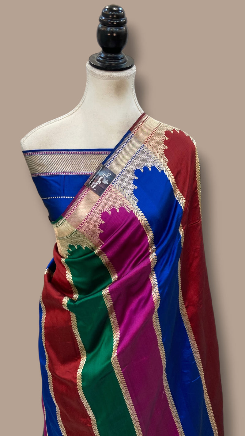 Pure Katan Silk Banarasi Handloom Saree - Rangkat
