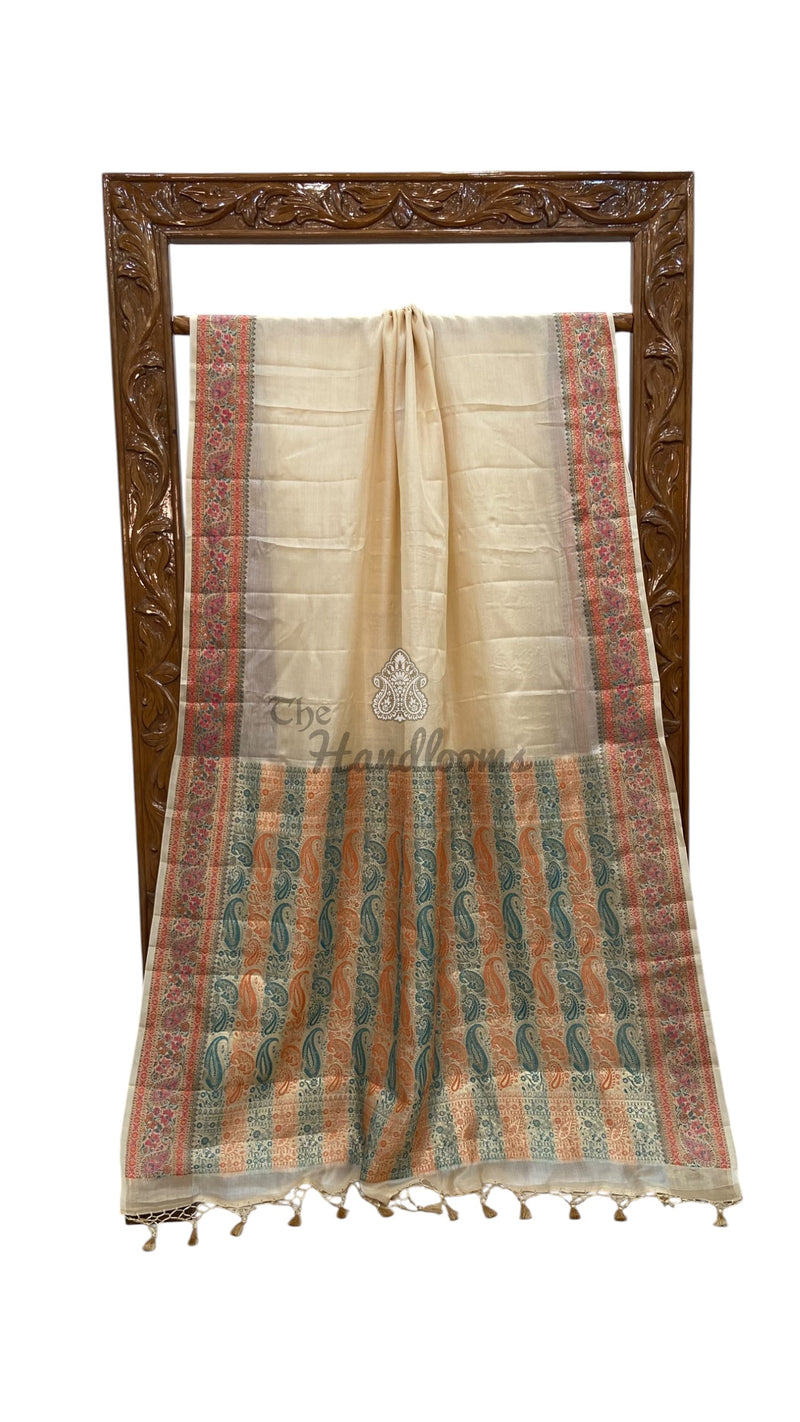 Pure Tussar Silk Handloom Banarasi Saree