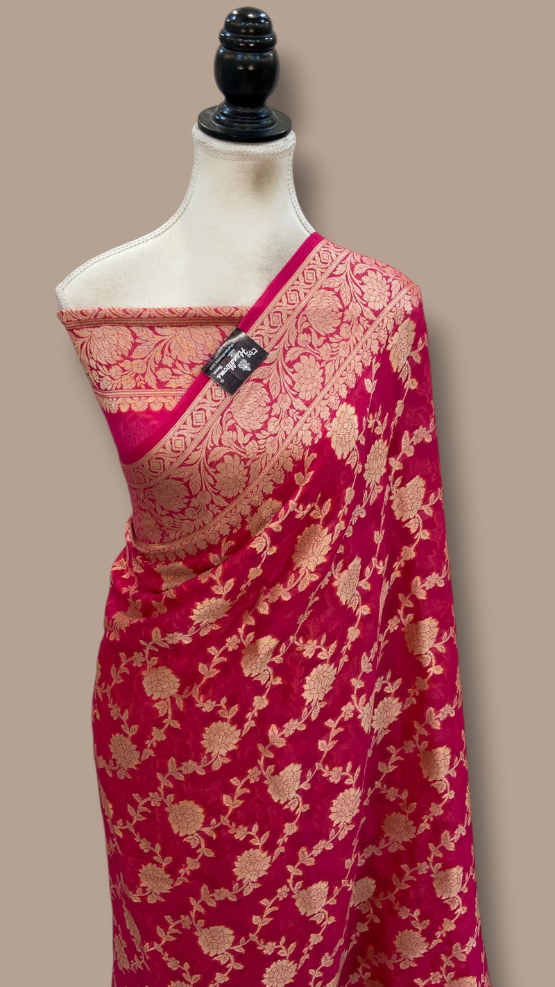 Pure Chiffon Khaddi Banarasi Saree