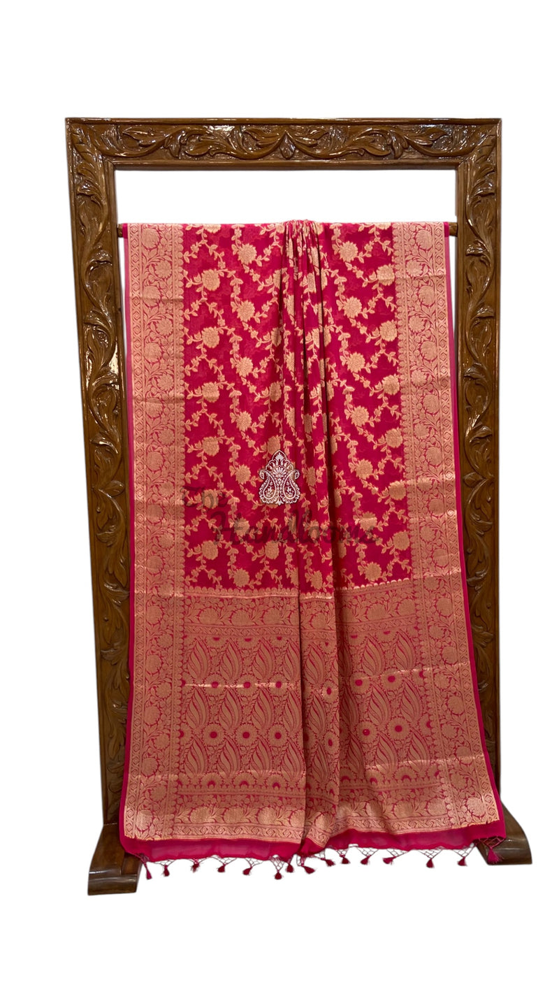 Pure Chiffon Khaddi Banarasi Saree